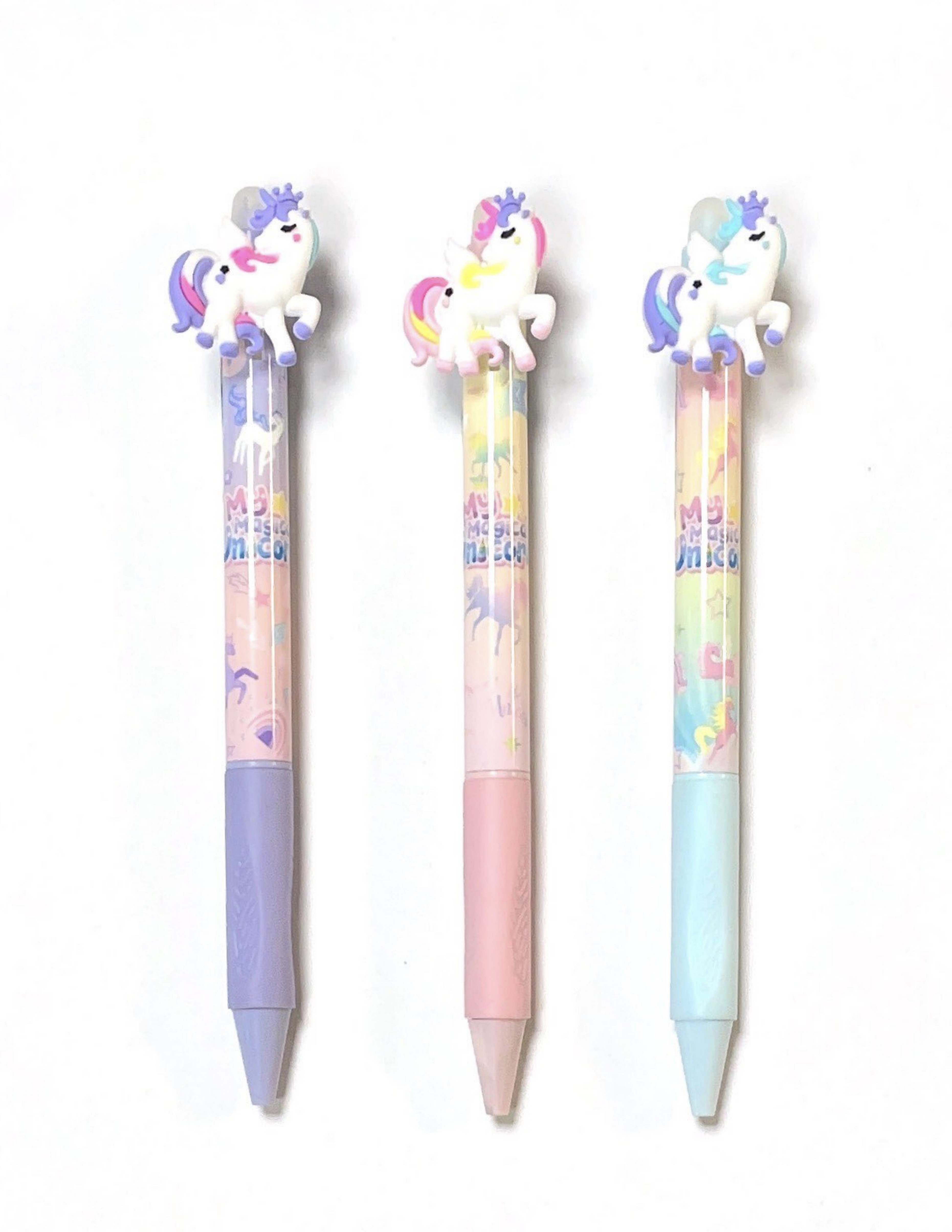 unicorn retractable erasable pen